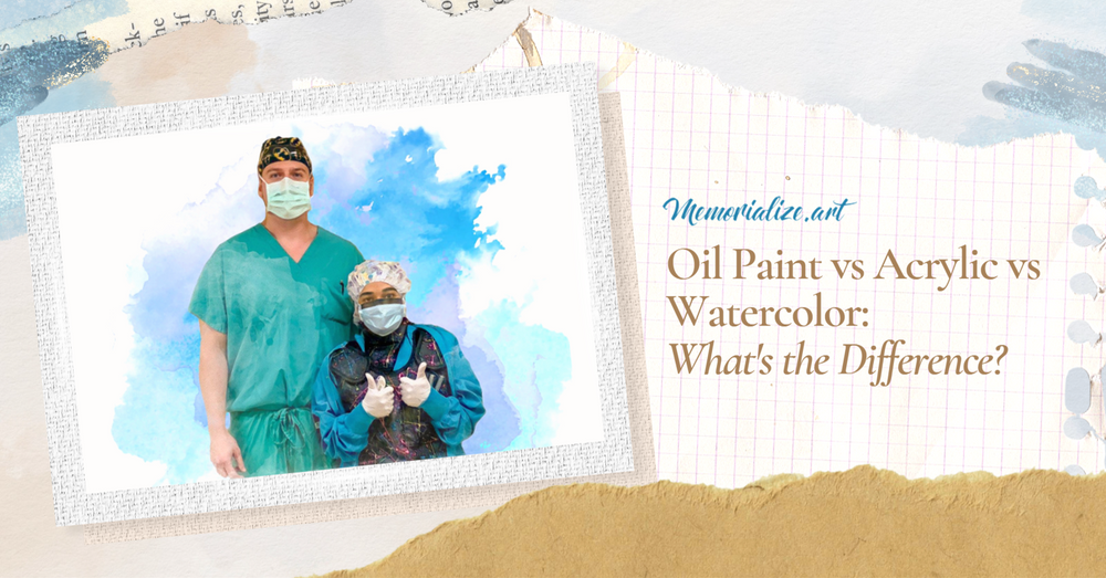 Oil Paint vs Acrylic vs Watercolor: What's the Difference