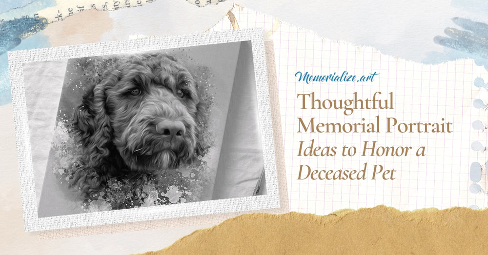 4 Pet Memorial Portrait Ideas to Honor a Deceased Pet