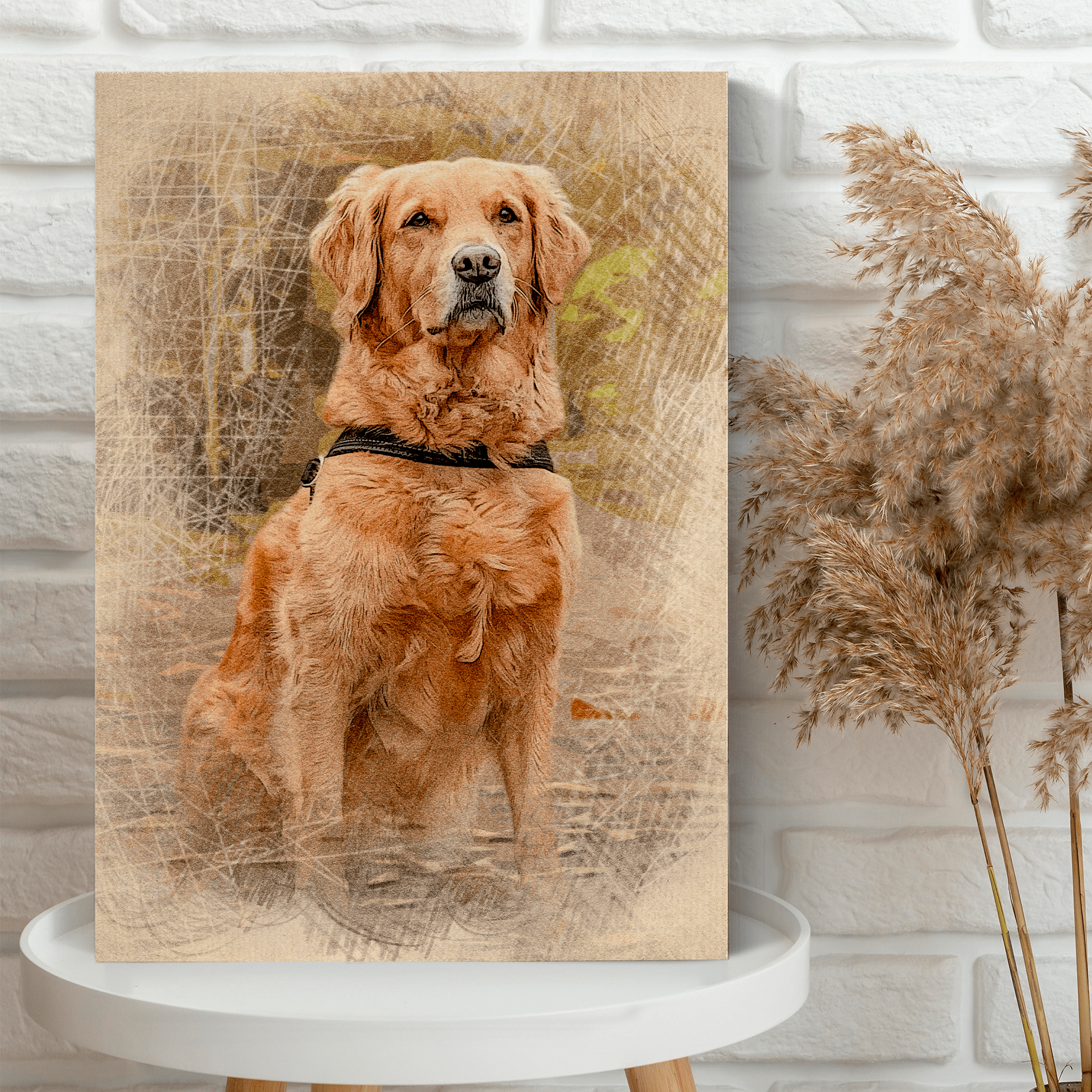 Custom Pet Colored Pencil Drawing