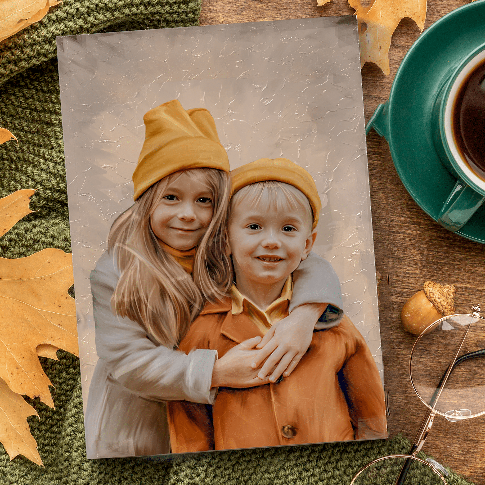 Custom Child Oil Portrait Painting