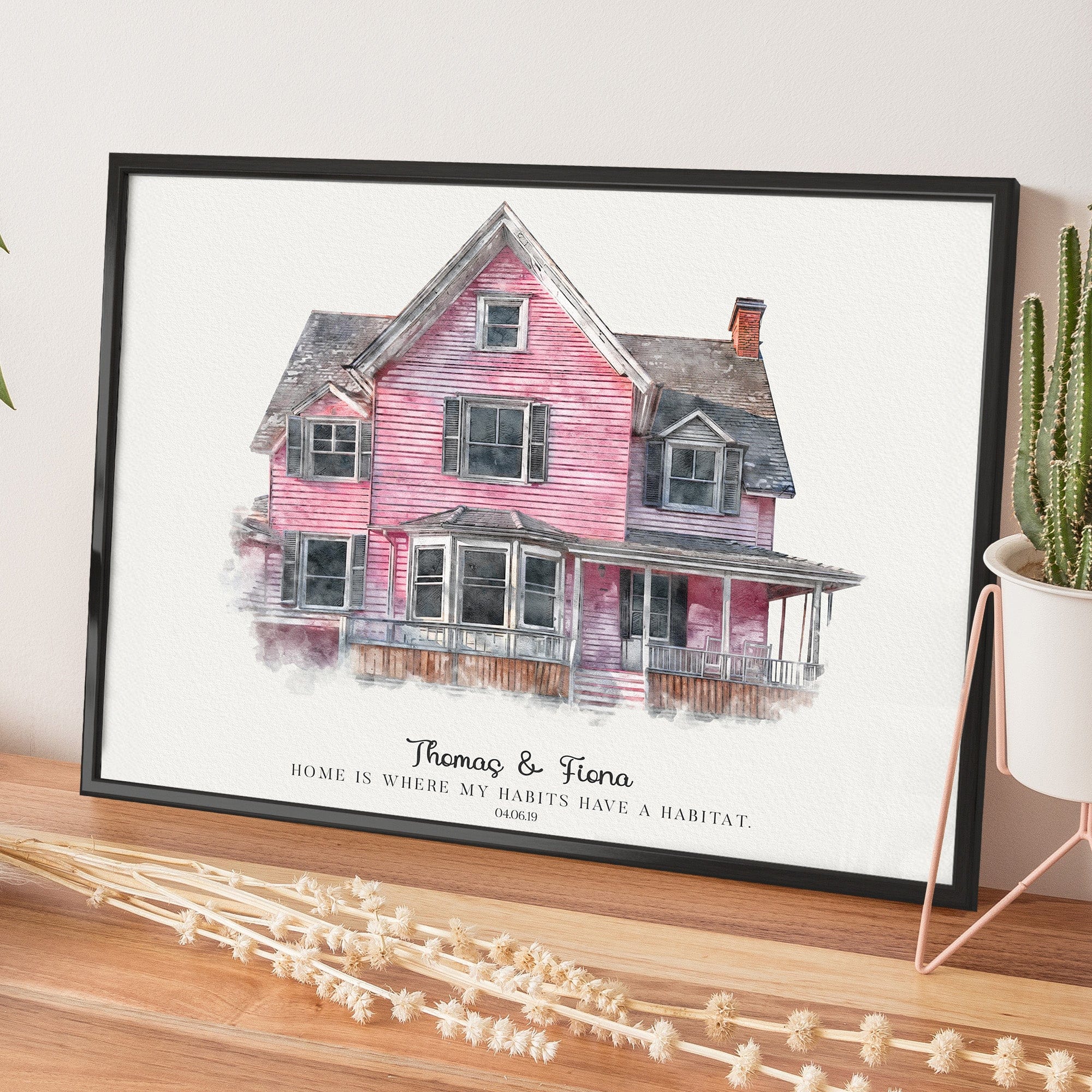 Watercolor House Portrait