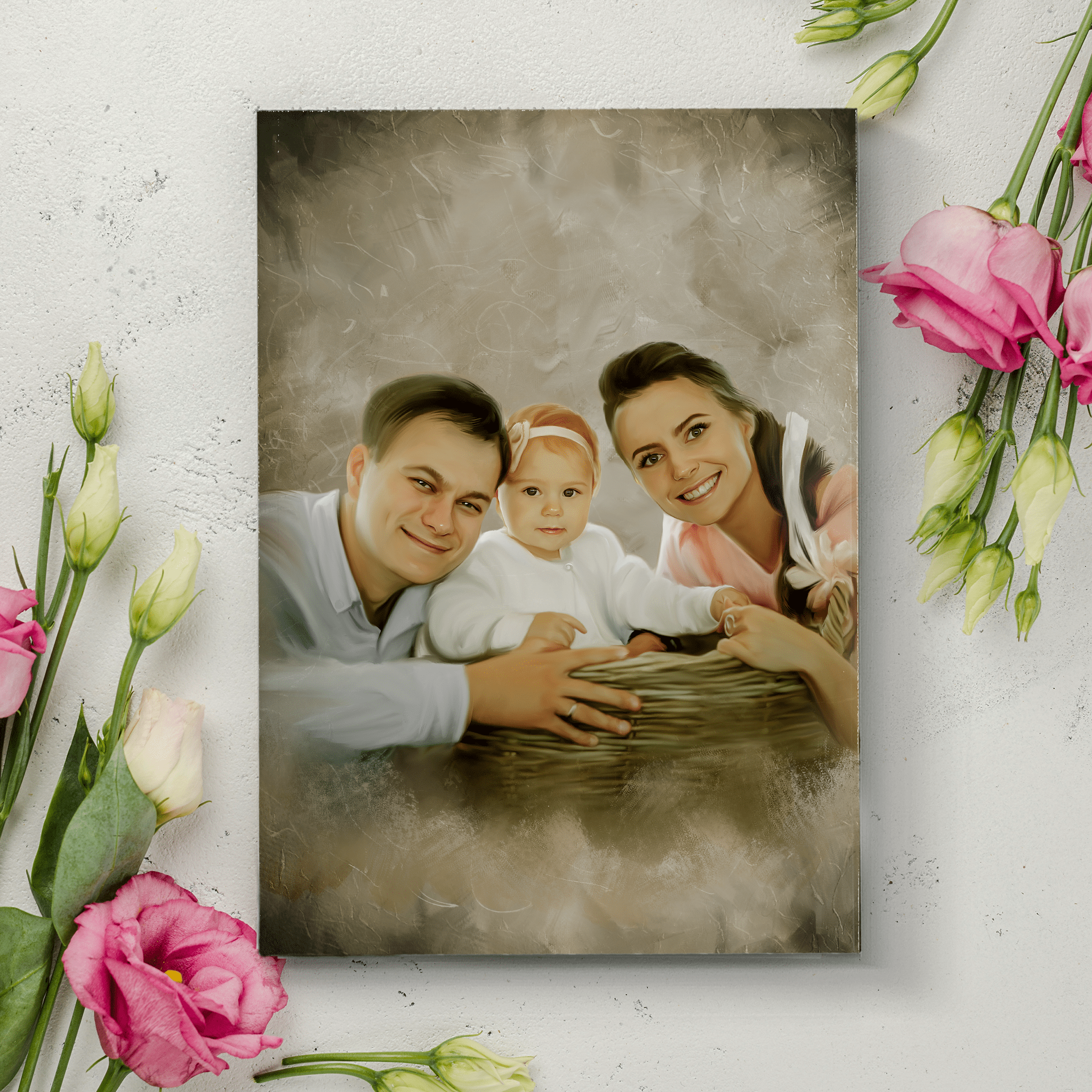 Custom Acrylic Mother's Day Painting