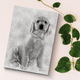 Custom Dog Charcoal Sketch