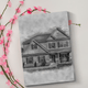 Custom House Charcoal Drawing