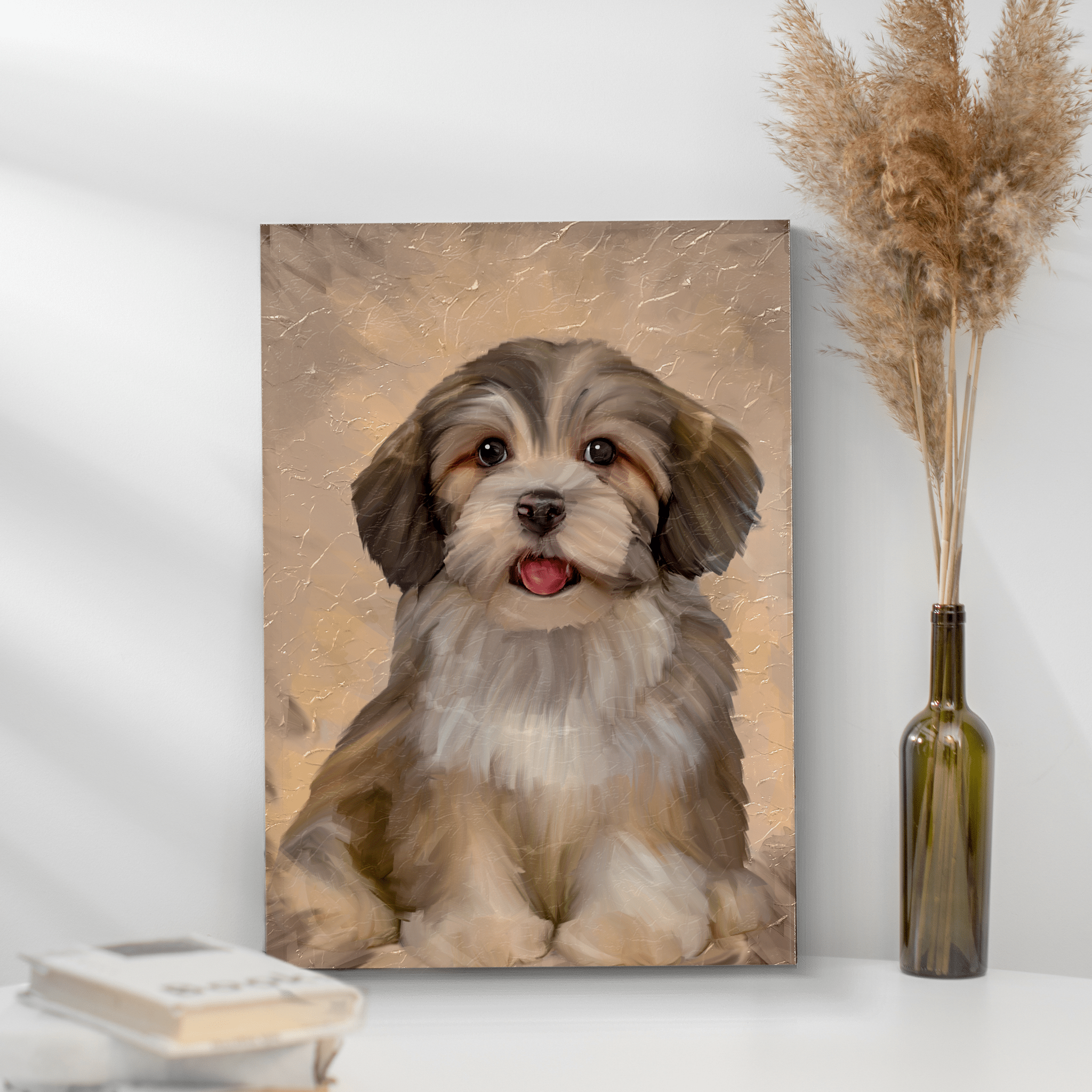 Custom Acrylic Dog Painting