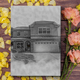 Custom House Charcoal Drawing