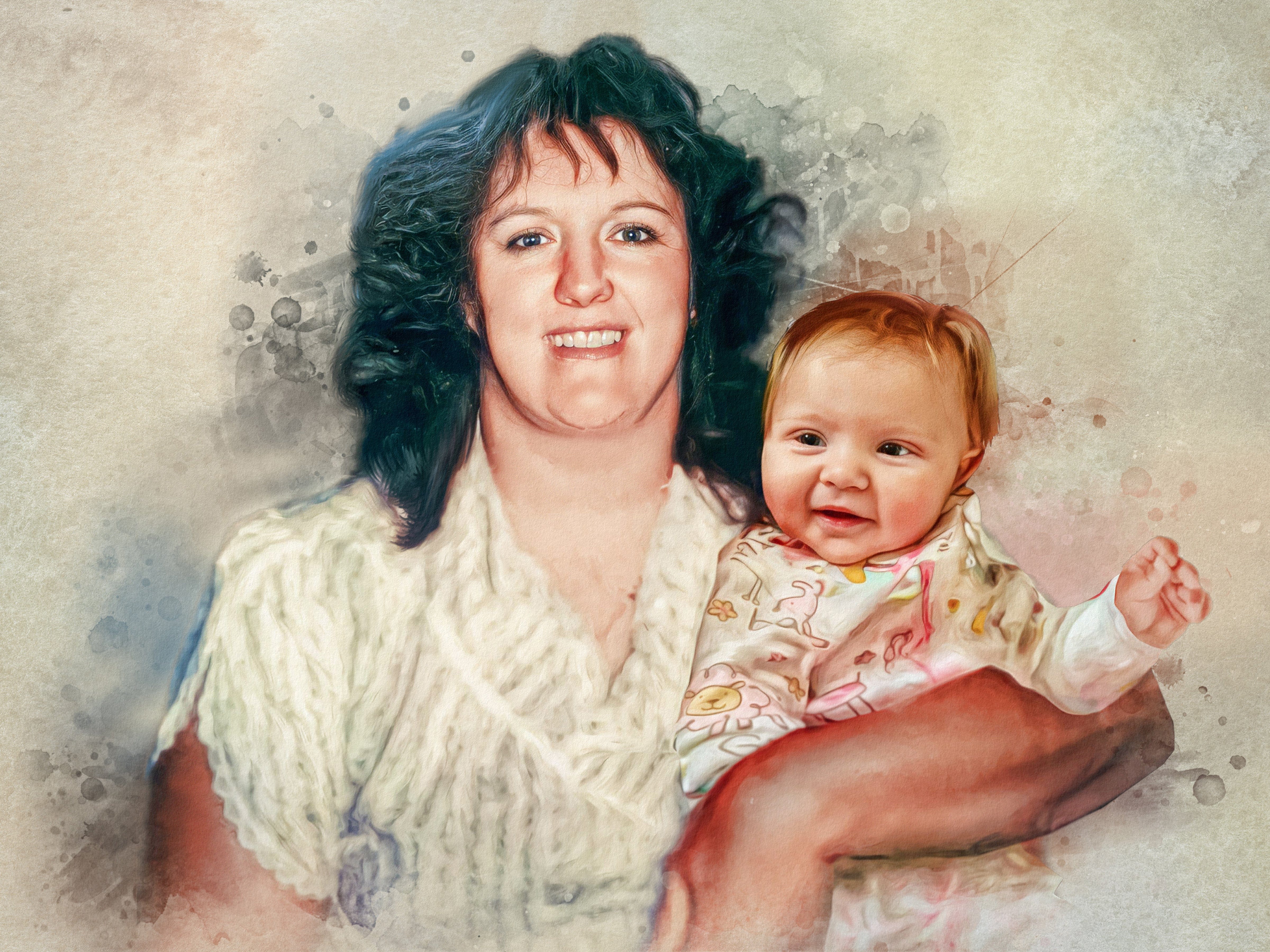 Custom Watercolor Painting for Grandparents