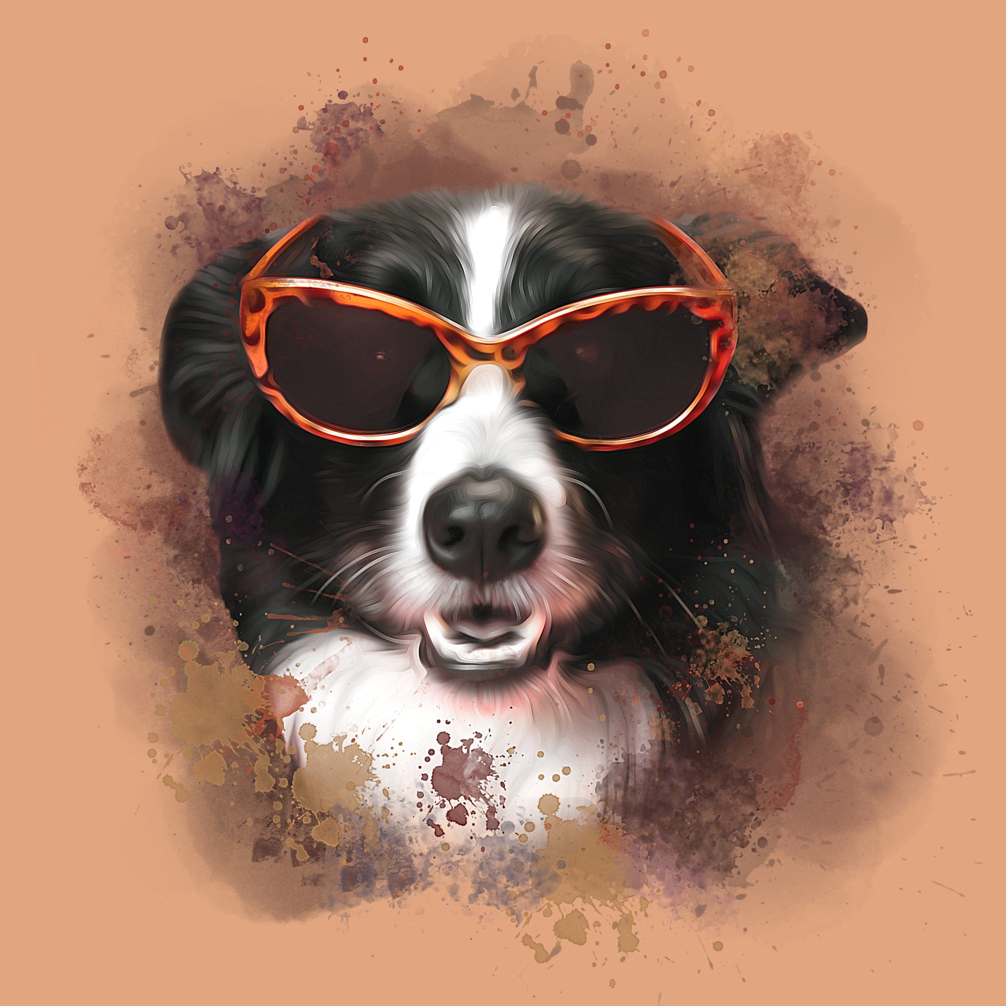 Custom Watercolor Pet Portrait | Digital & Canvas Pet Art
