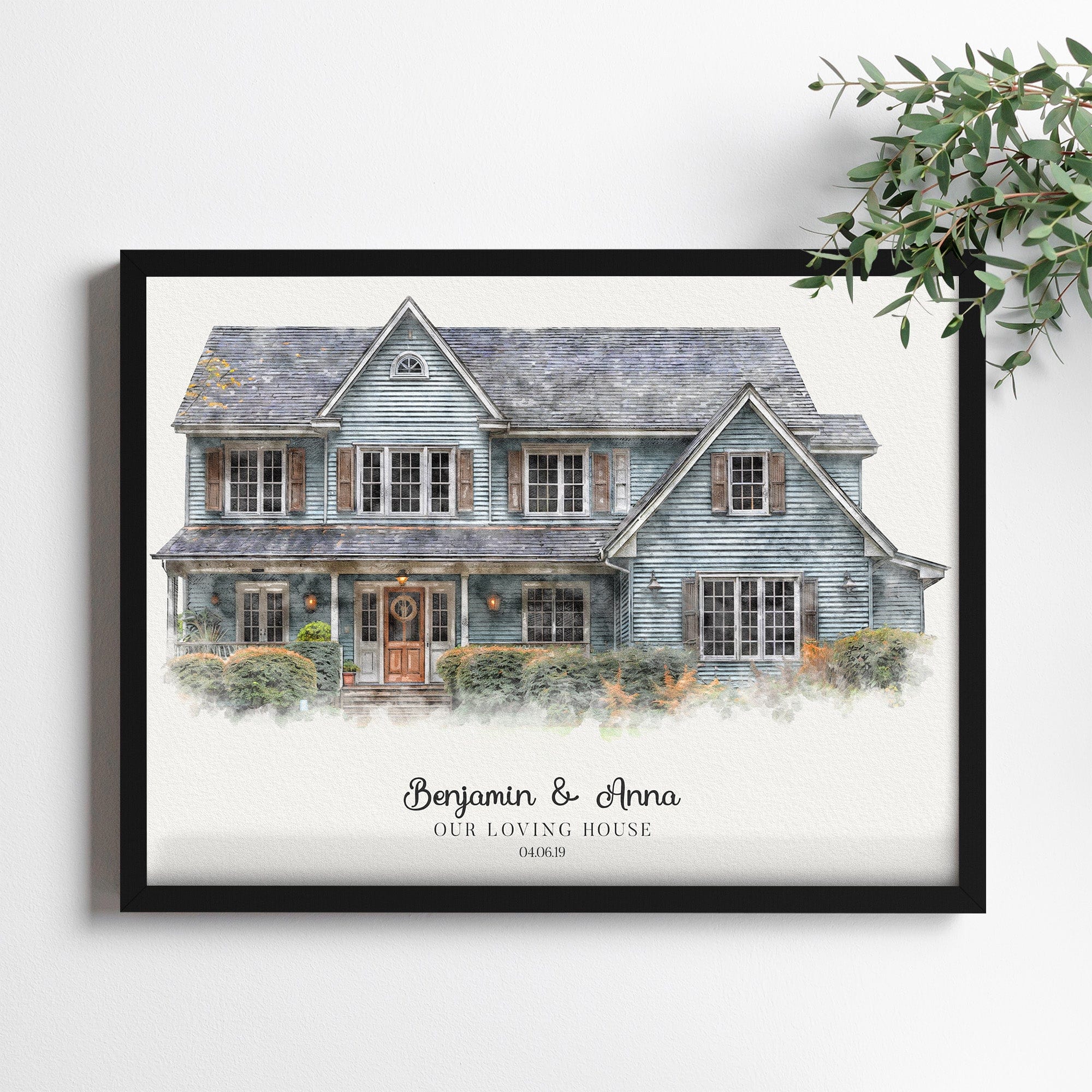 Watercolor House Portrait