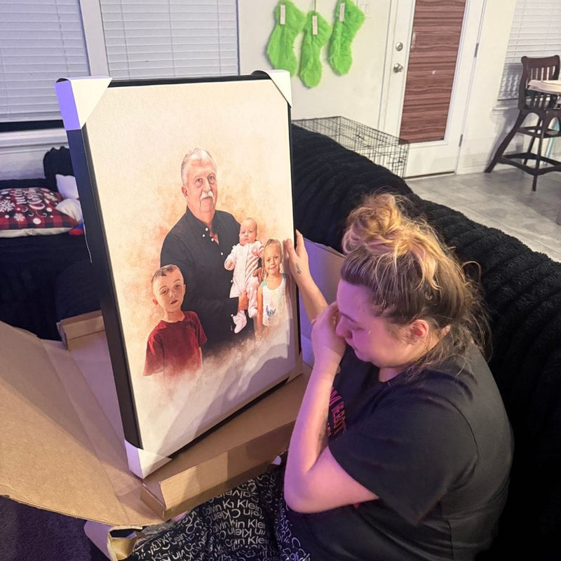 Amanda S., portrait for late dad