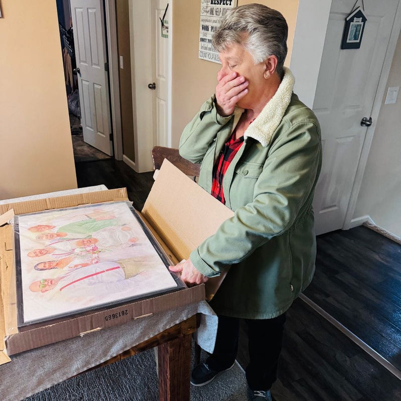 Michael R., portrait of late grandmother
