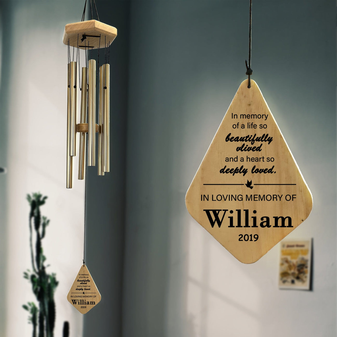 Personalized Memorial Wind Chimes | Sympathy Wind Chimes