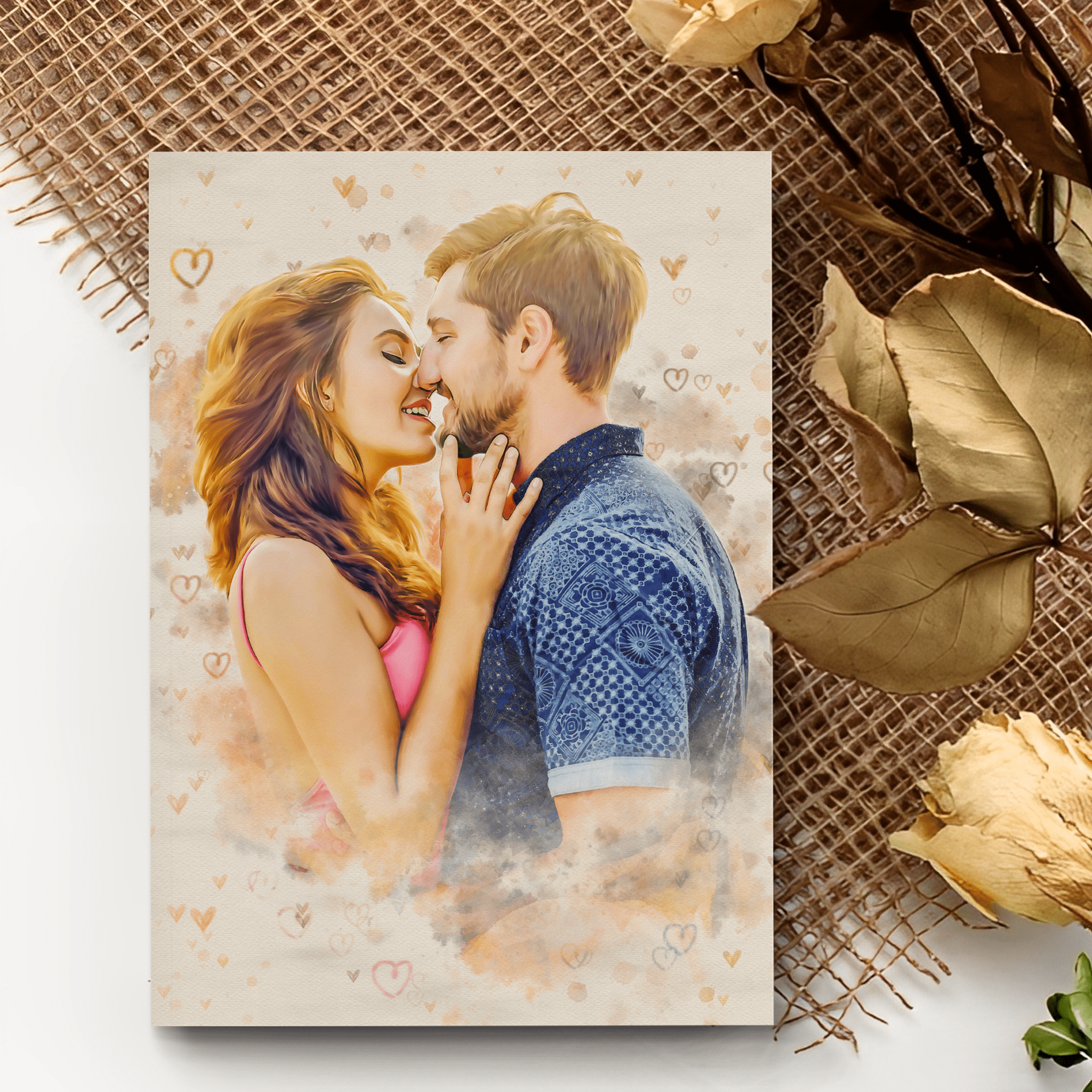 Personalized Anniversary Canvas Painting