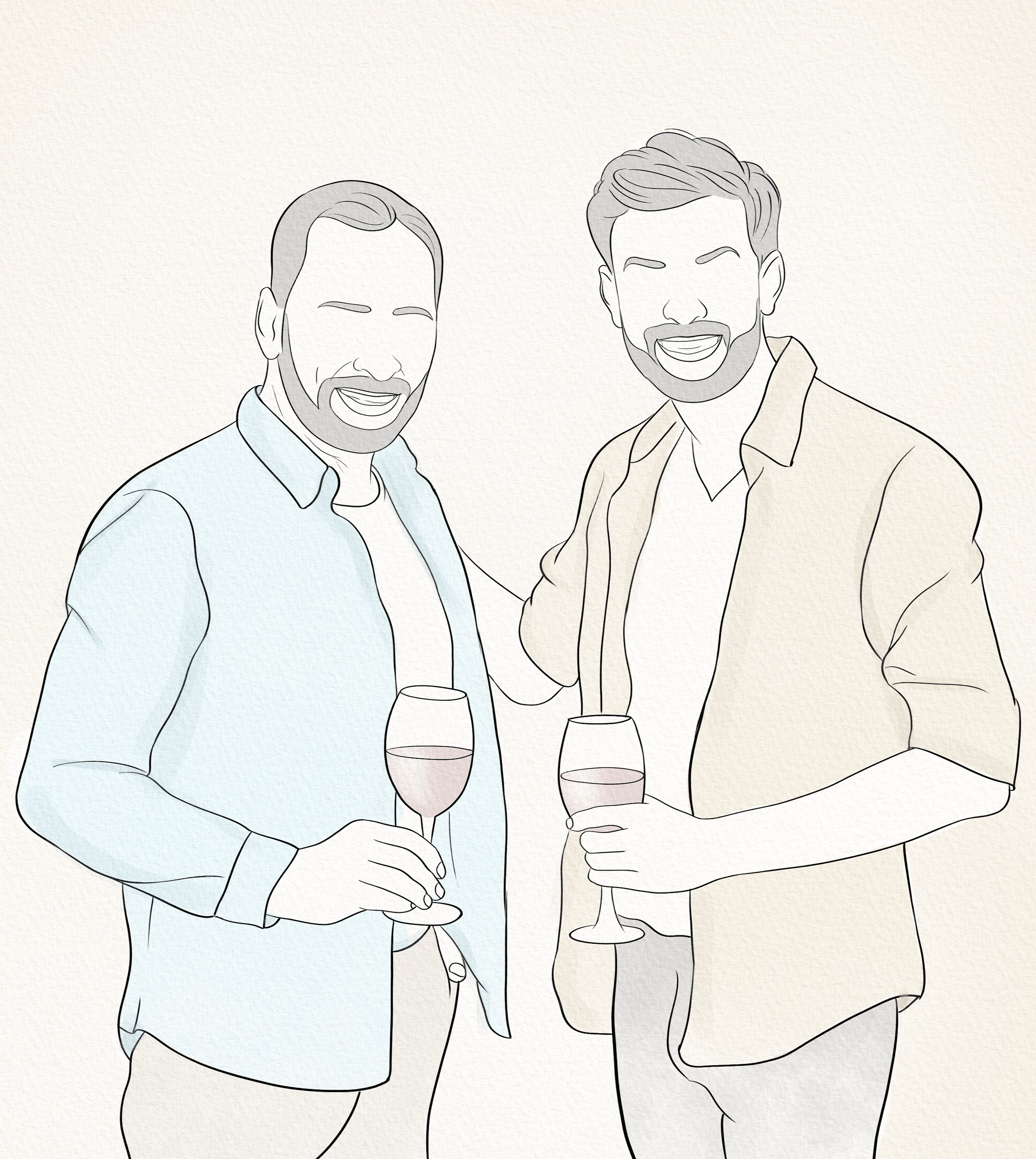 Custom Retirement Line Art