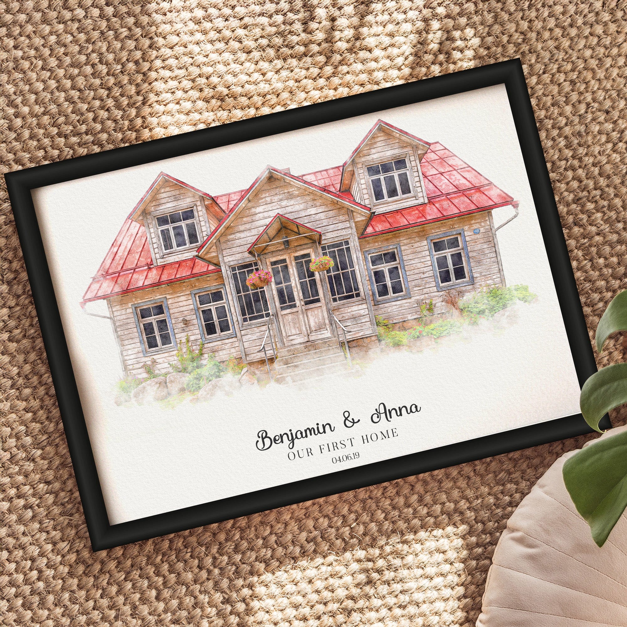 Watercolor House Portrait