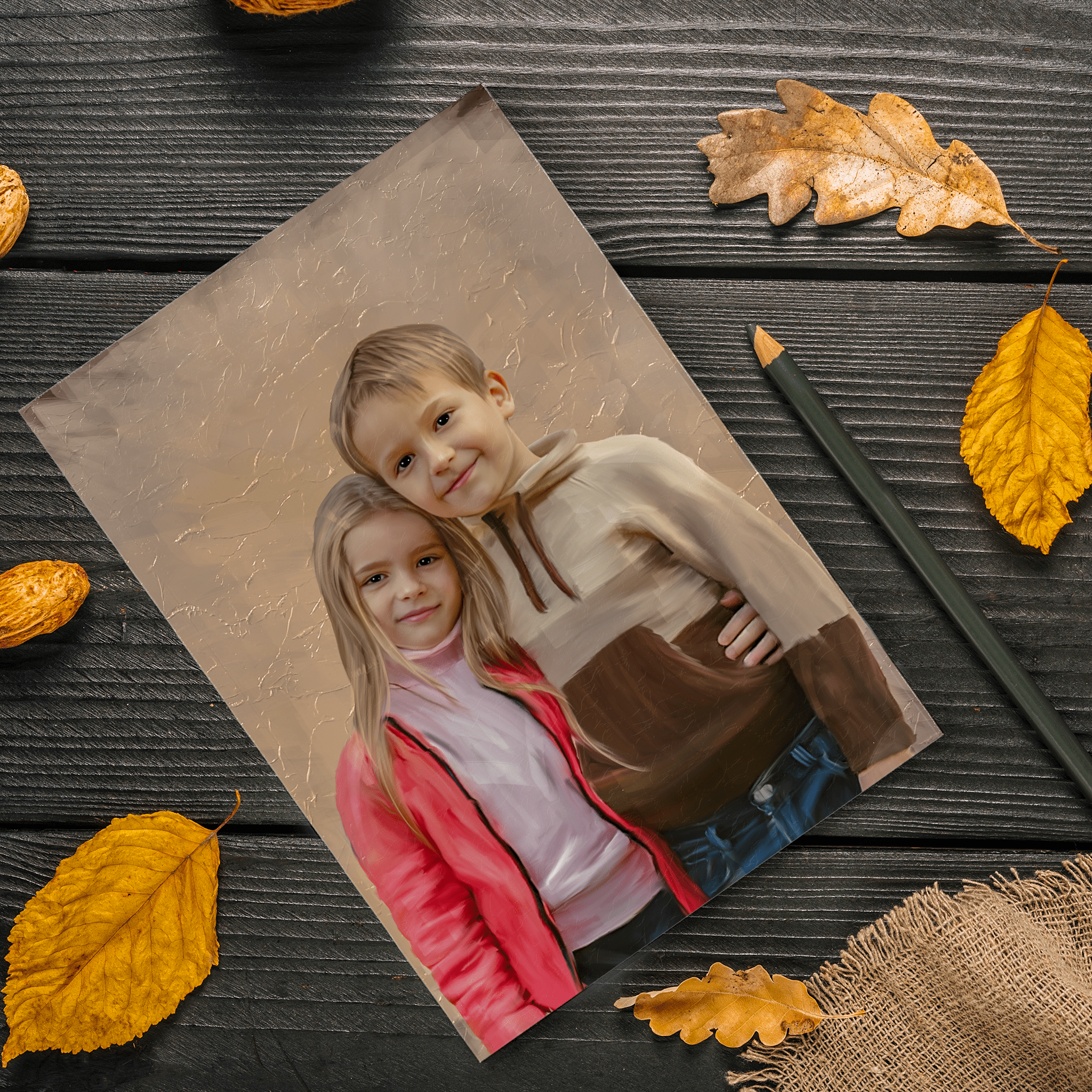 Custom Children Acrylic Painting