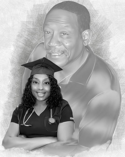 graduation photo manipulation a future female doctor