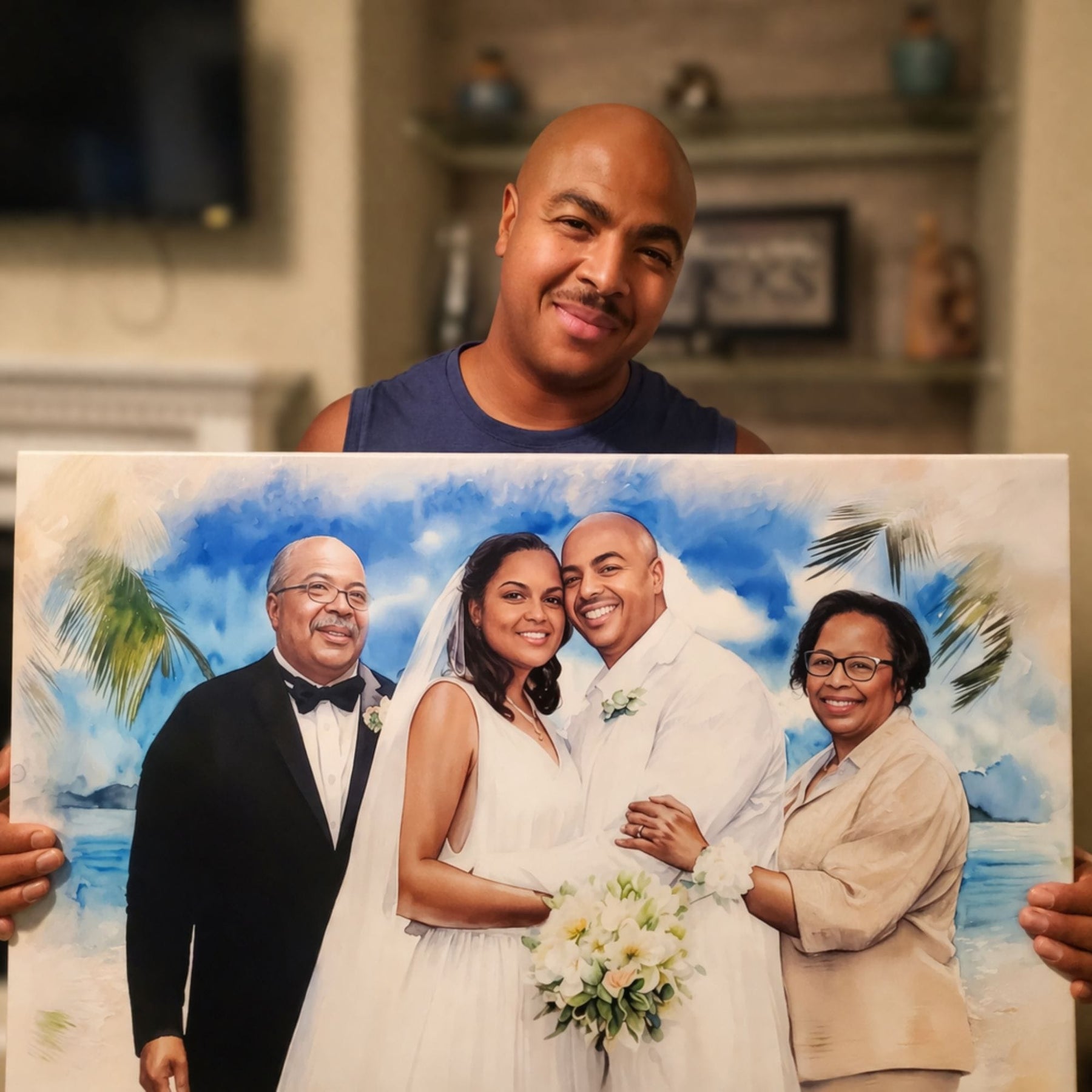 Watercolor Memorial Portrait
