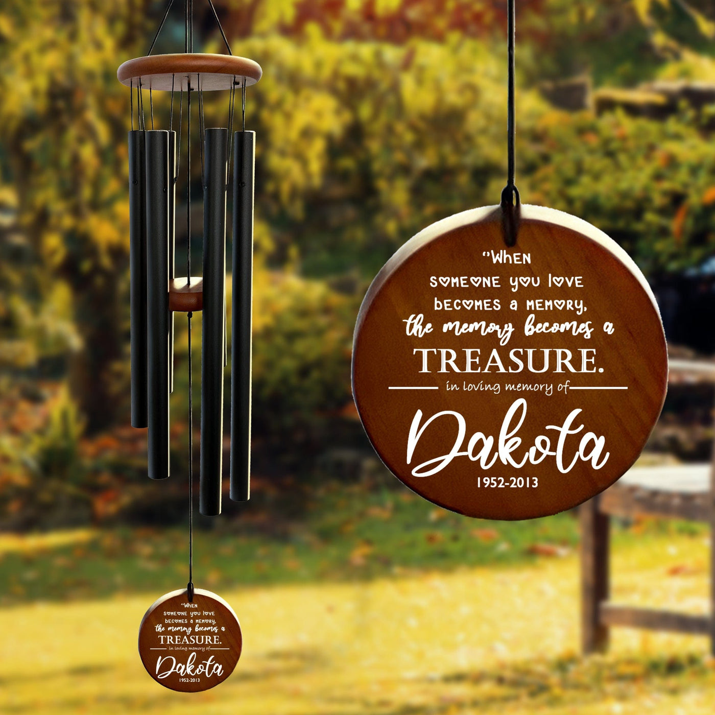 Personalized Memorial Wind Chimes | Sympathy Wind Chimes