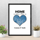 Custom Mother's Day Gift House Map