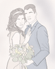 Custom Wedding Line Art