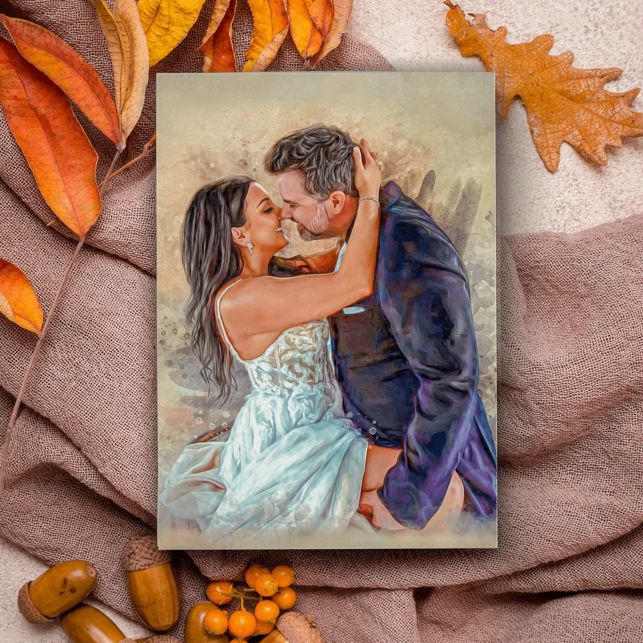 Custom Wedding Canvas Painting