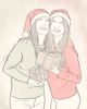 Custom Christmas Art Gift Lineart