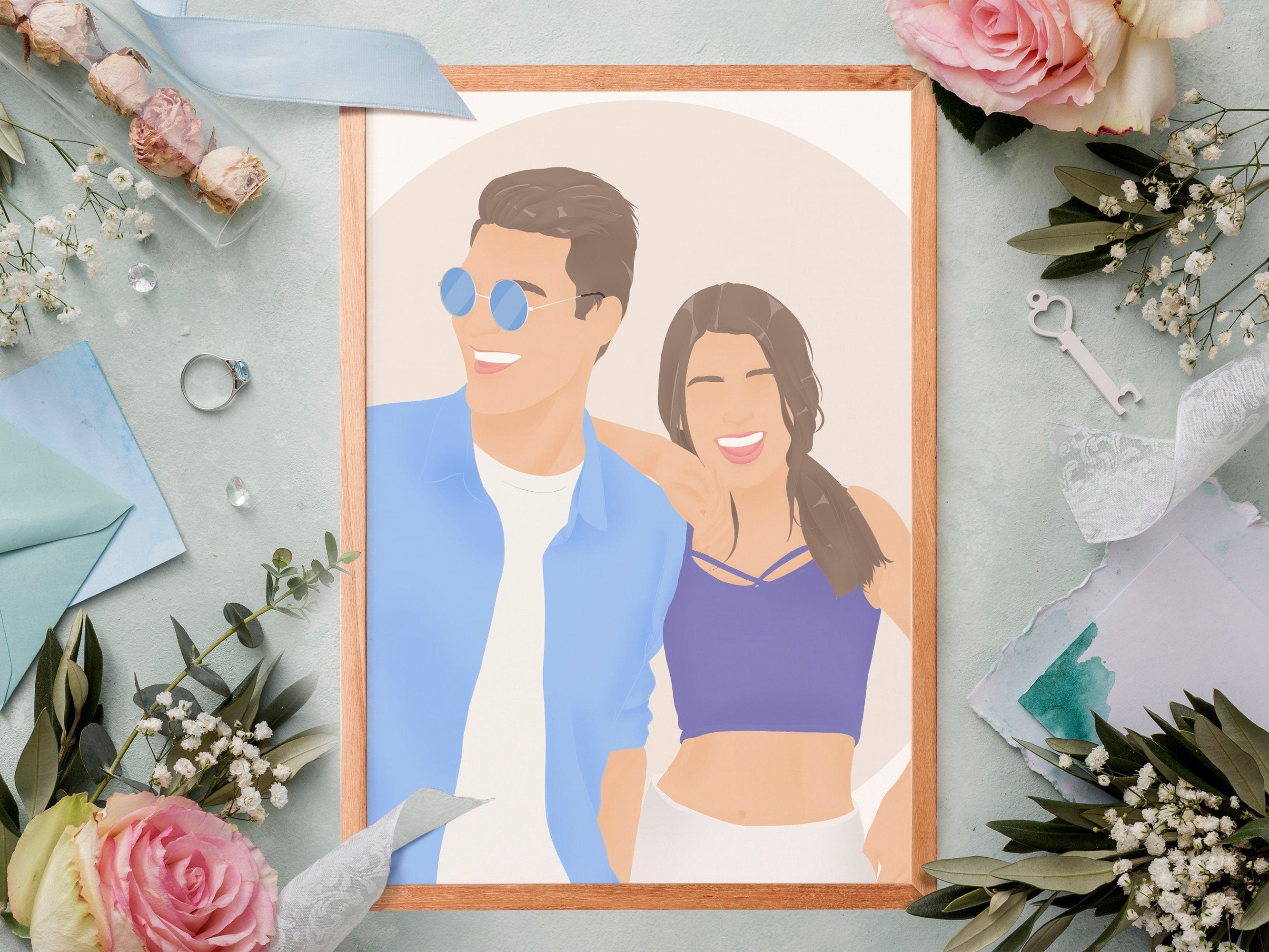 Custom Anniversary Faceless Portrait