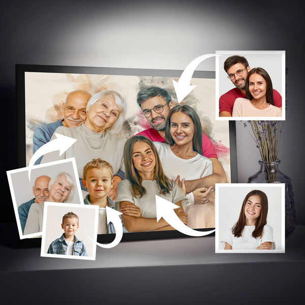 Watercolor Memorial Portrait