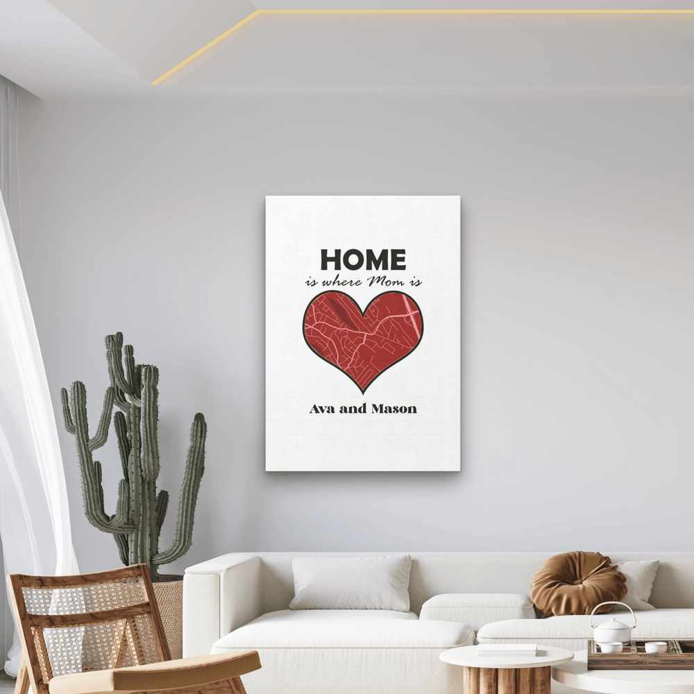 Custom Mother's Day Gift House Map