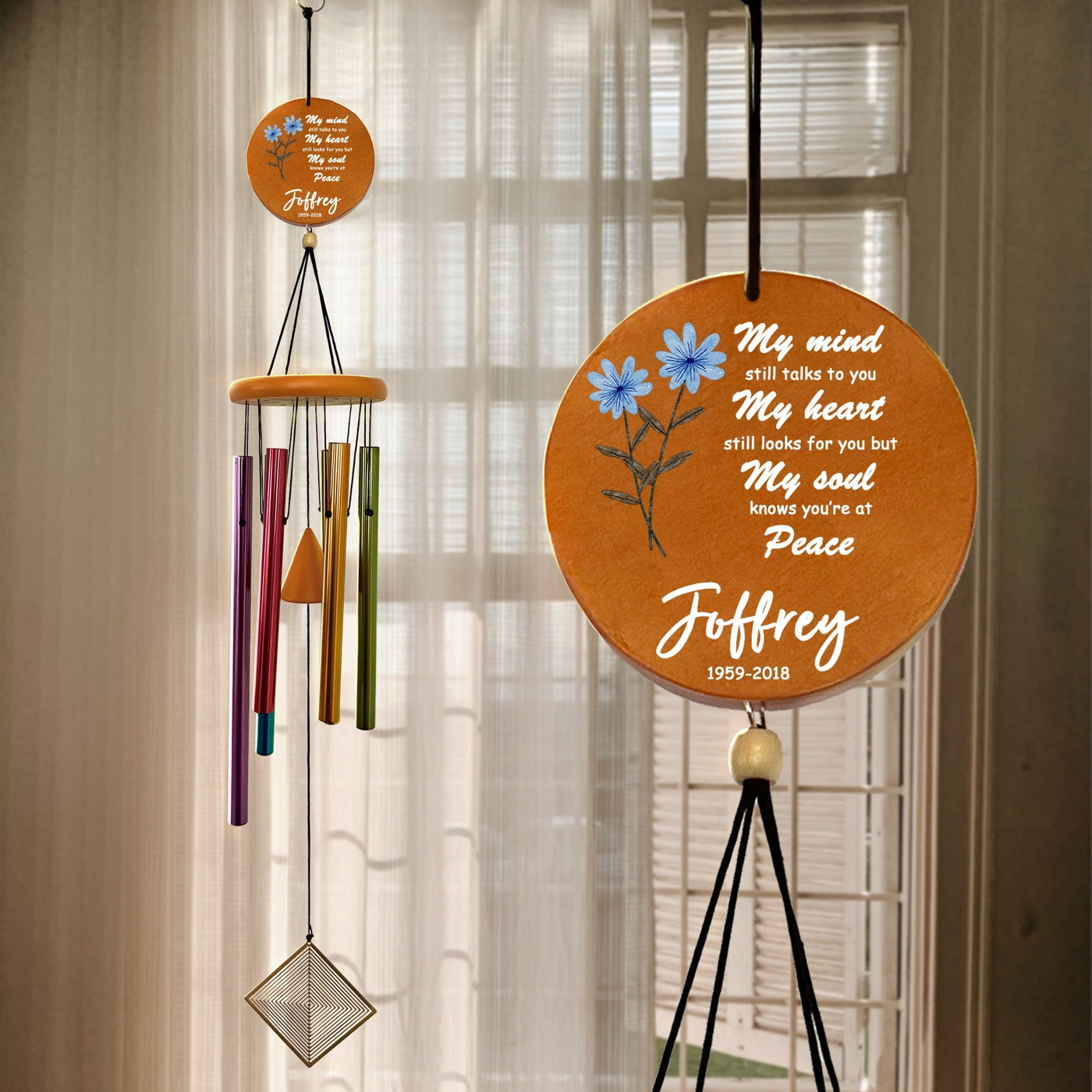 Personalized Memorial Wind Chimes | Sympathy Wind Chimes