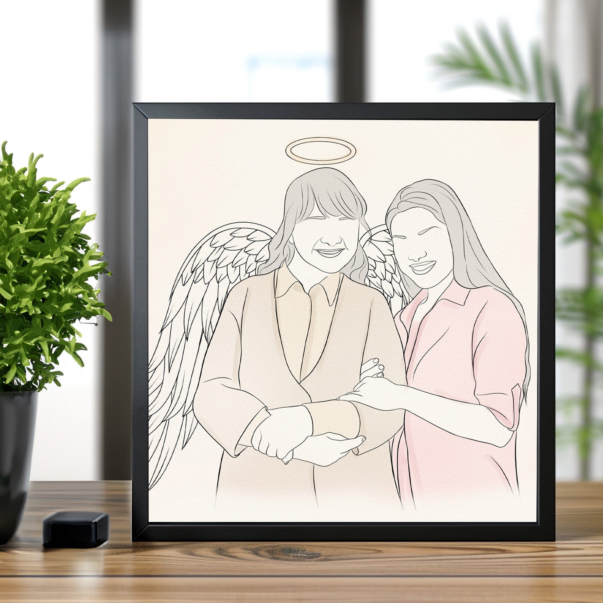 Custom Funeral Line Art
