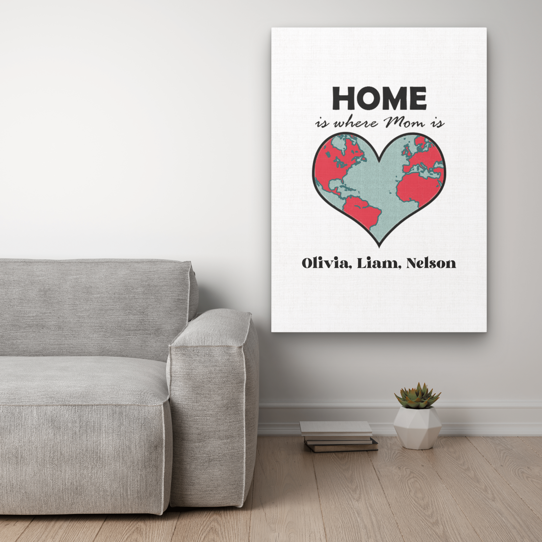 Custom Mother's Day Gift House Map