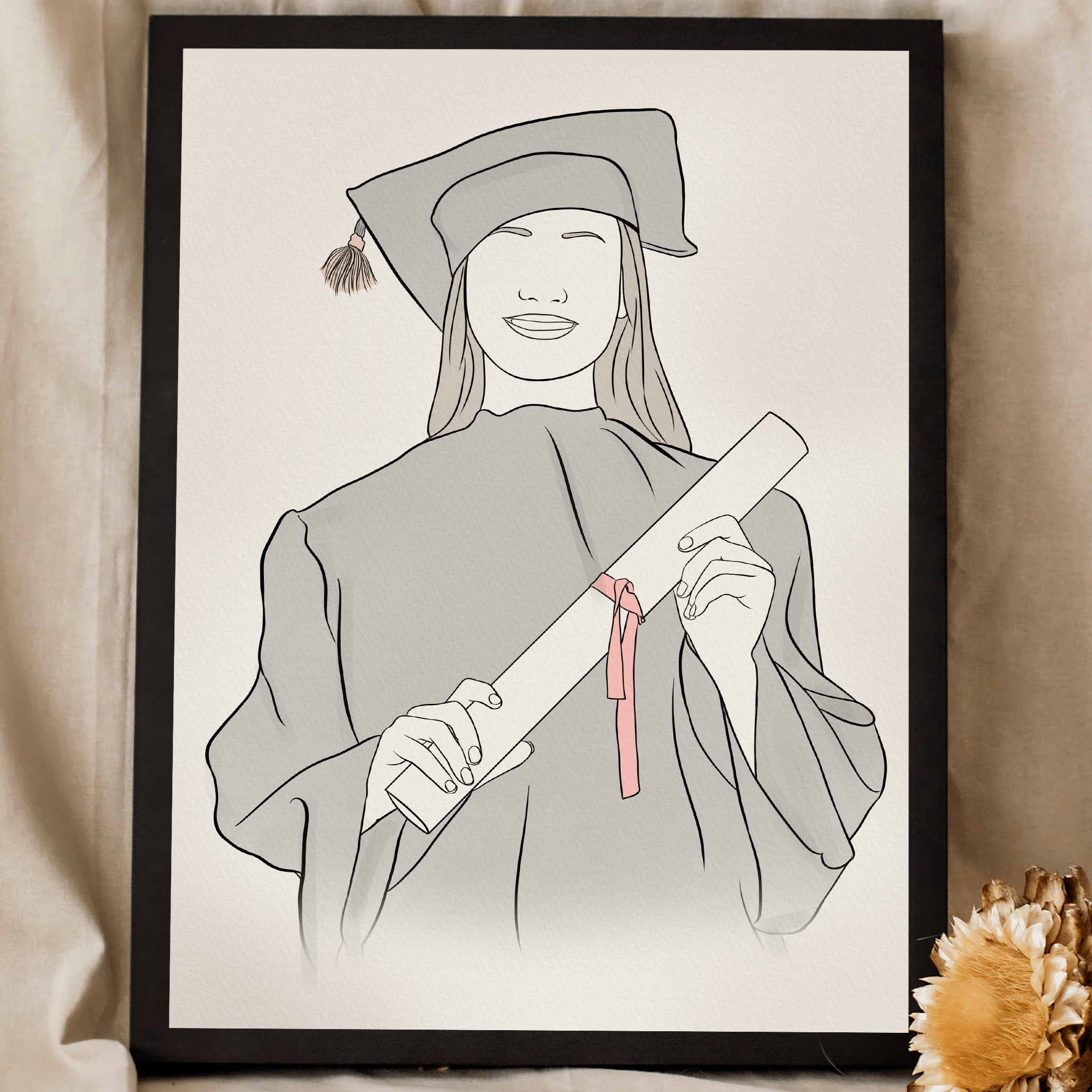 Custom Graduation Lineart