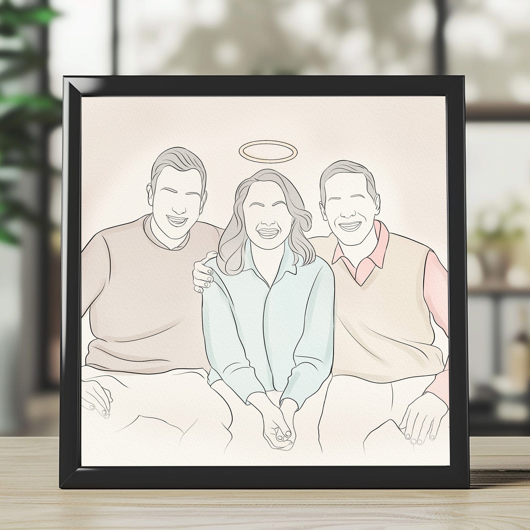 Custom Funeral Line Art