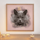 Custom Watercolor Cat Portrait