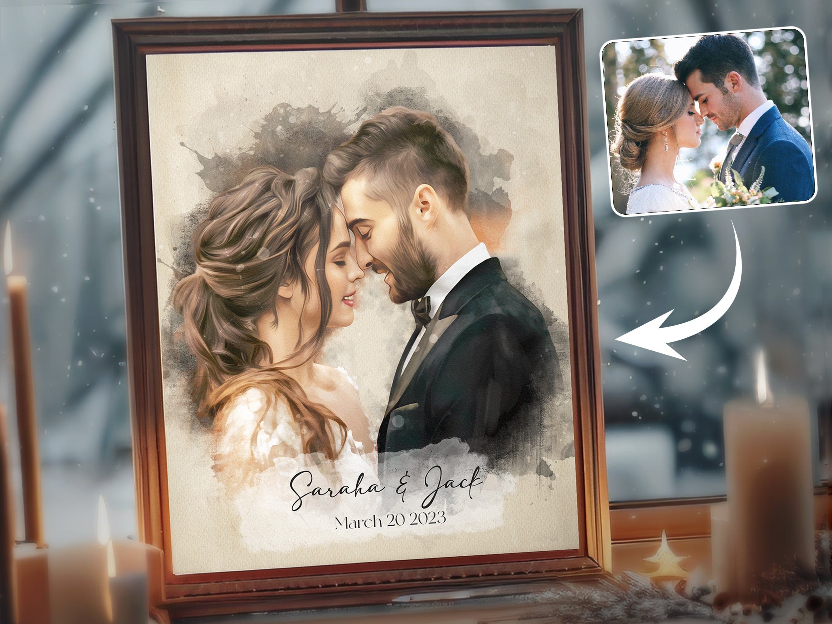 Custom Anniversary Digital Art