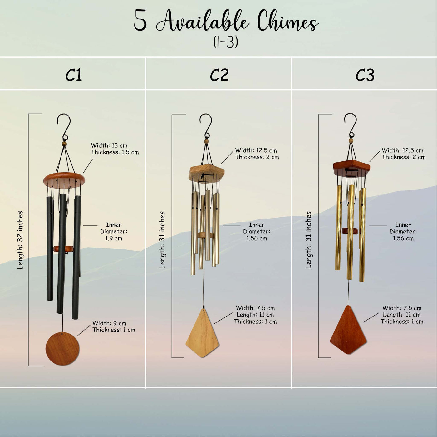 Personalized Memorial Wind Chimes | Sympathy Wind Chimes