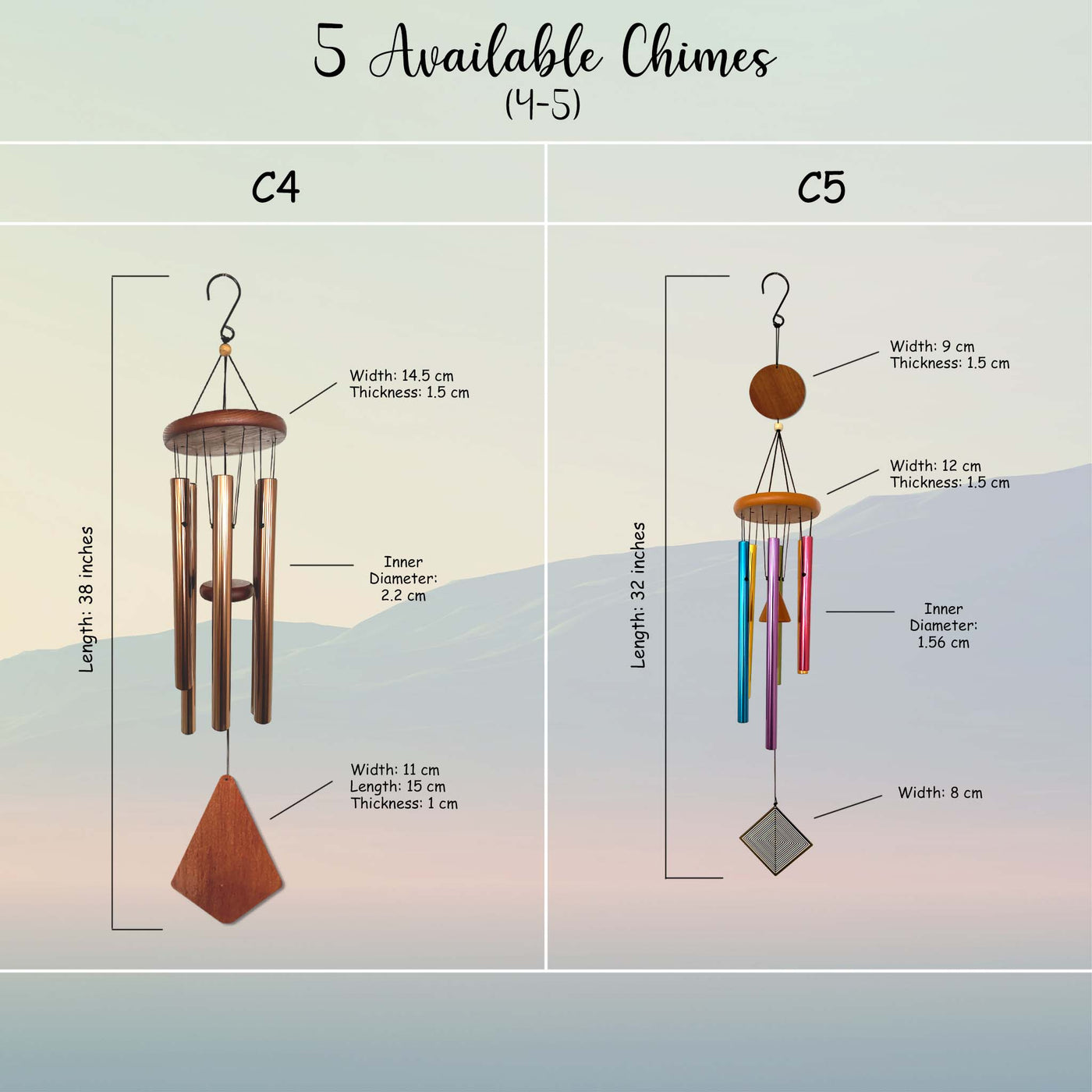 Personalized Memorial Wind Chimes | Sympathy Wind Chimes