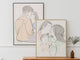 Custom Couple Line Art Drawing | Minimalist Line Art