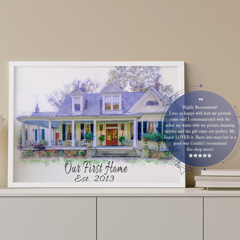 Watercolor House Portrait