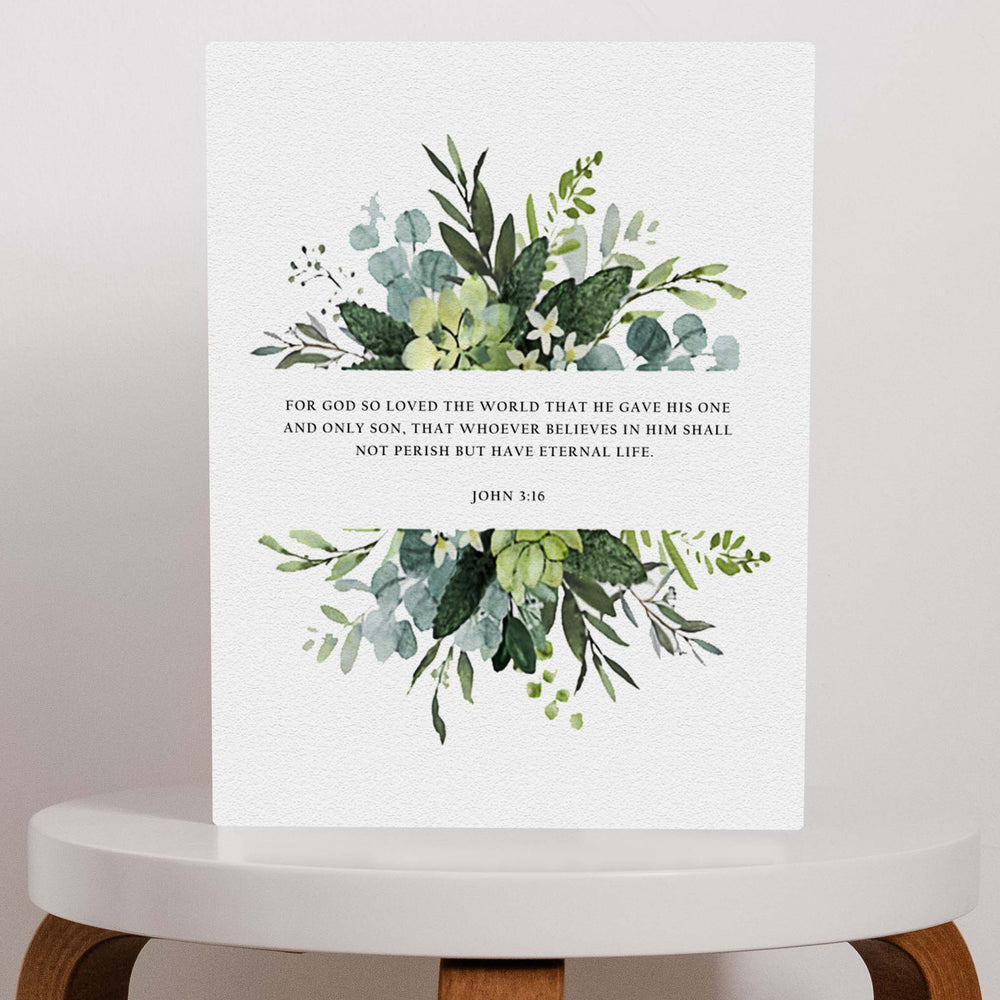 Custom Bible Verse Floral Artwork