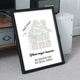Our First Home Personalized Map Print