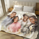 Watercolor Portrait Blanket