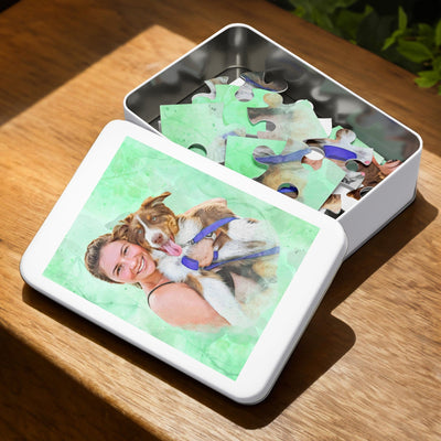 Watercolor Pet Portrait Puzzle