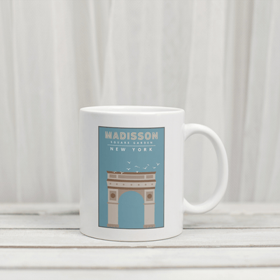 new york mug featuring the Madison Square Garden 