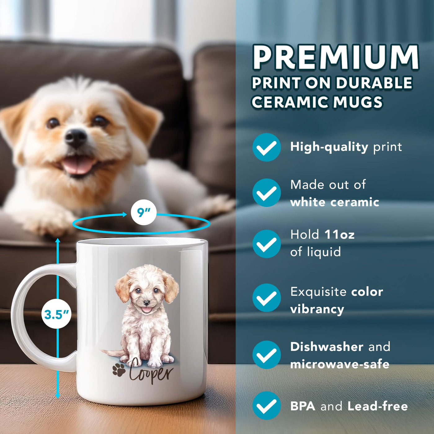 Custom Pet Portrait Mug