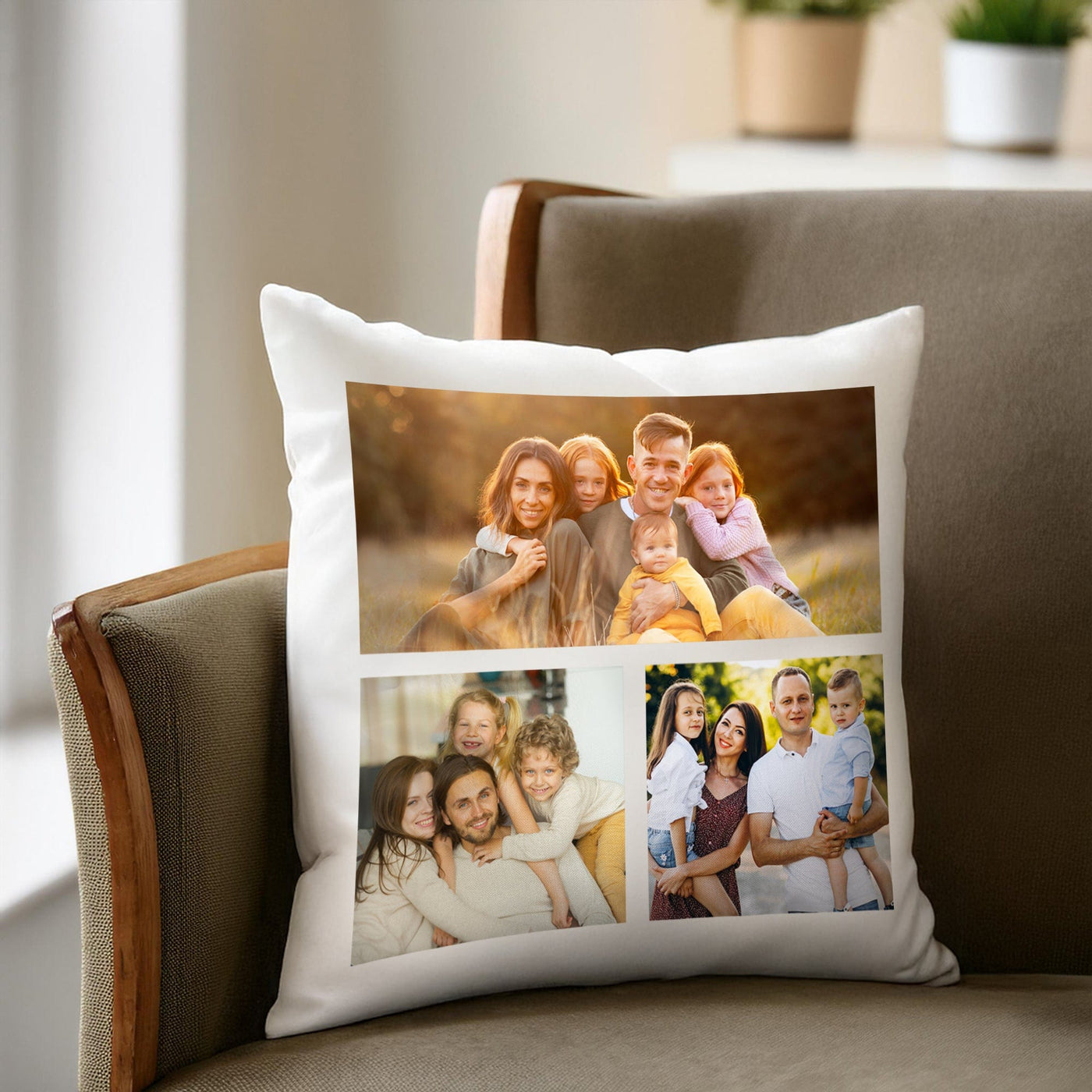 Custom Photo Collage Pillow