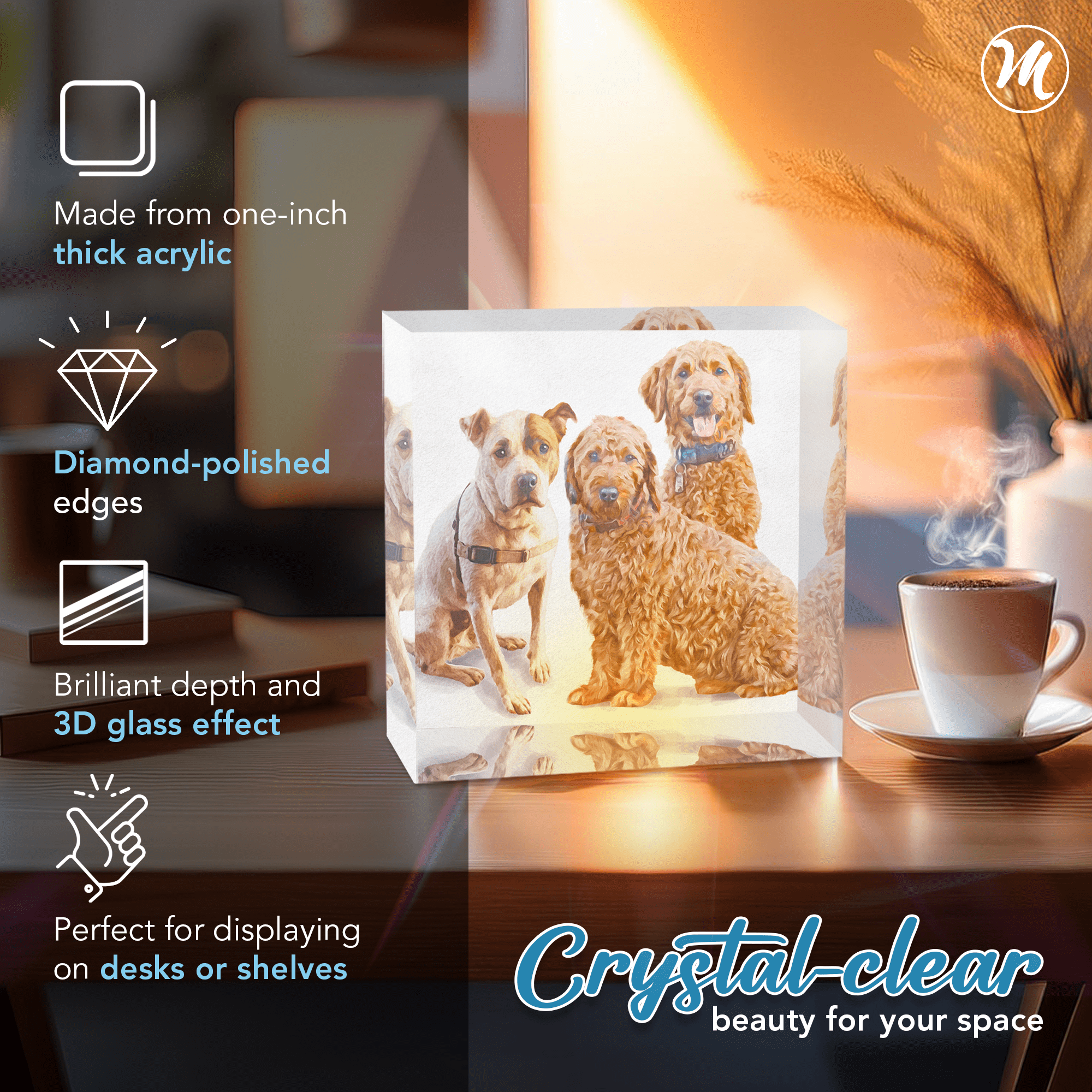 Pet Portrait Acrylic Prism