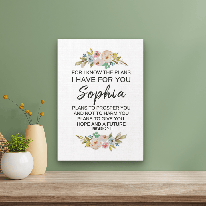 bible verse jeremiah 29 11 for Sophia